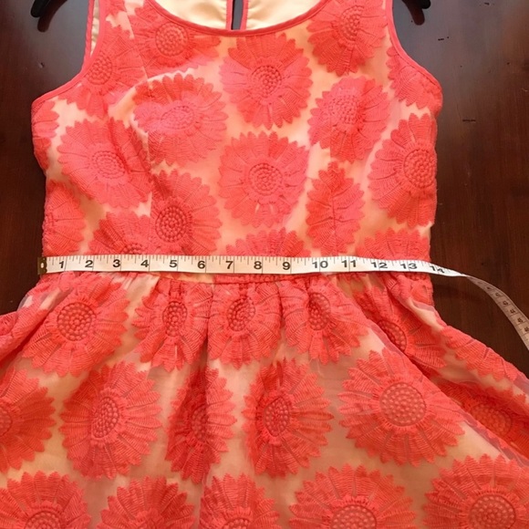 LC Lauren Conrad pink floral sleeveless dress 6 8 - Picture 9 of 9